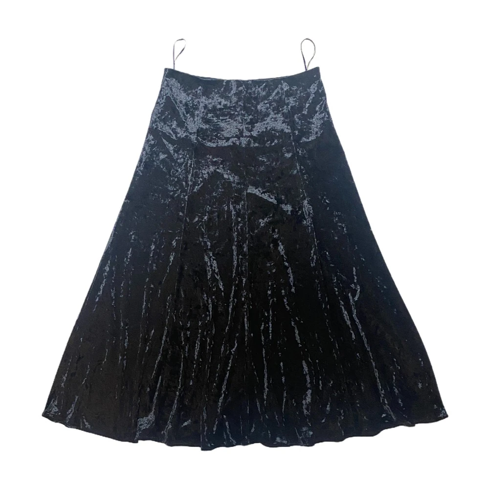 AP Fall Women High Quality Customized Velvet Skirt Black Color 3 Sizes, #1043