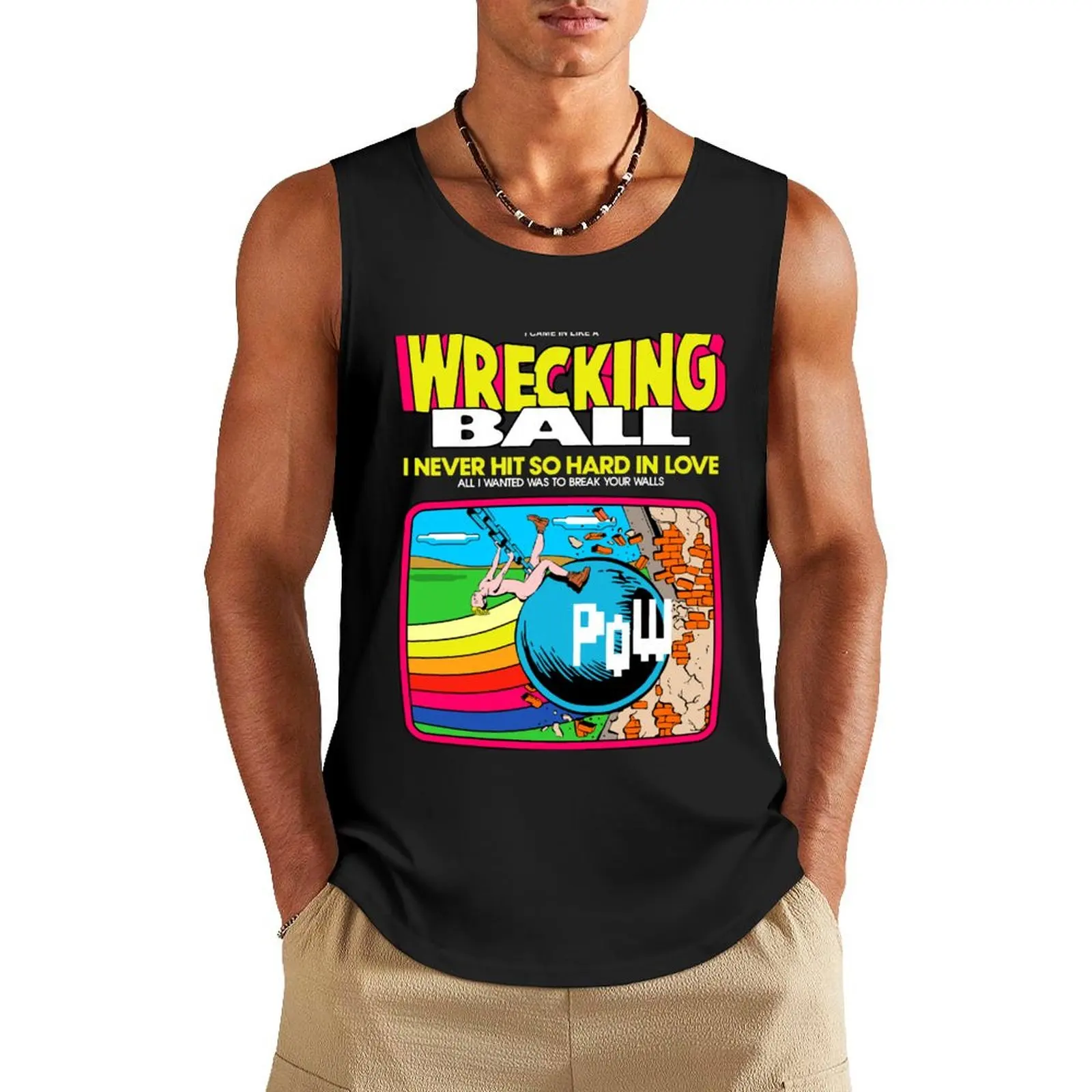 Wrecking Tank Top gym shirt men anime top