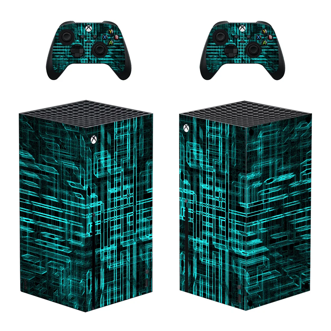 Game Space Style Xbox Series X Skin Sticker for Console & 2 Controllers Decal Vinyl Protective Skins Style 1