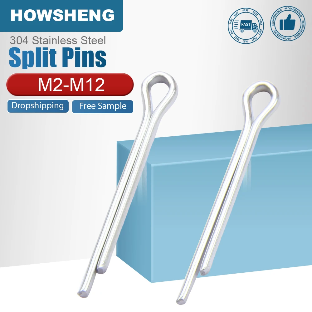 2-50pcs Split Pins Cotter Fixing for Automotive Repair M1.5 M2 M2.5 M3 M4 M5 M6 M8 Stainless Steel Link Split Cotter Pin
