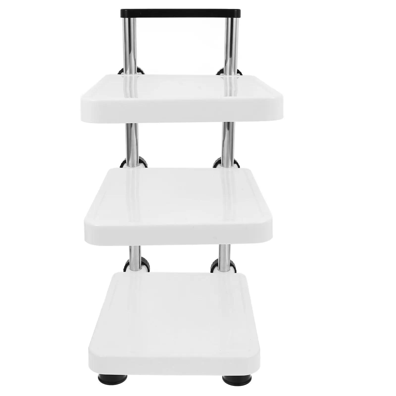 Heavy Duty Pan Organizer Stainless Steel Multi Tier Cookware Holder Nonslip Countertop Kitchen Storage Rack