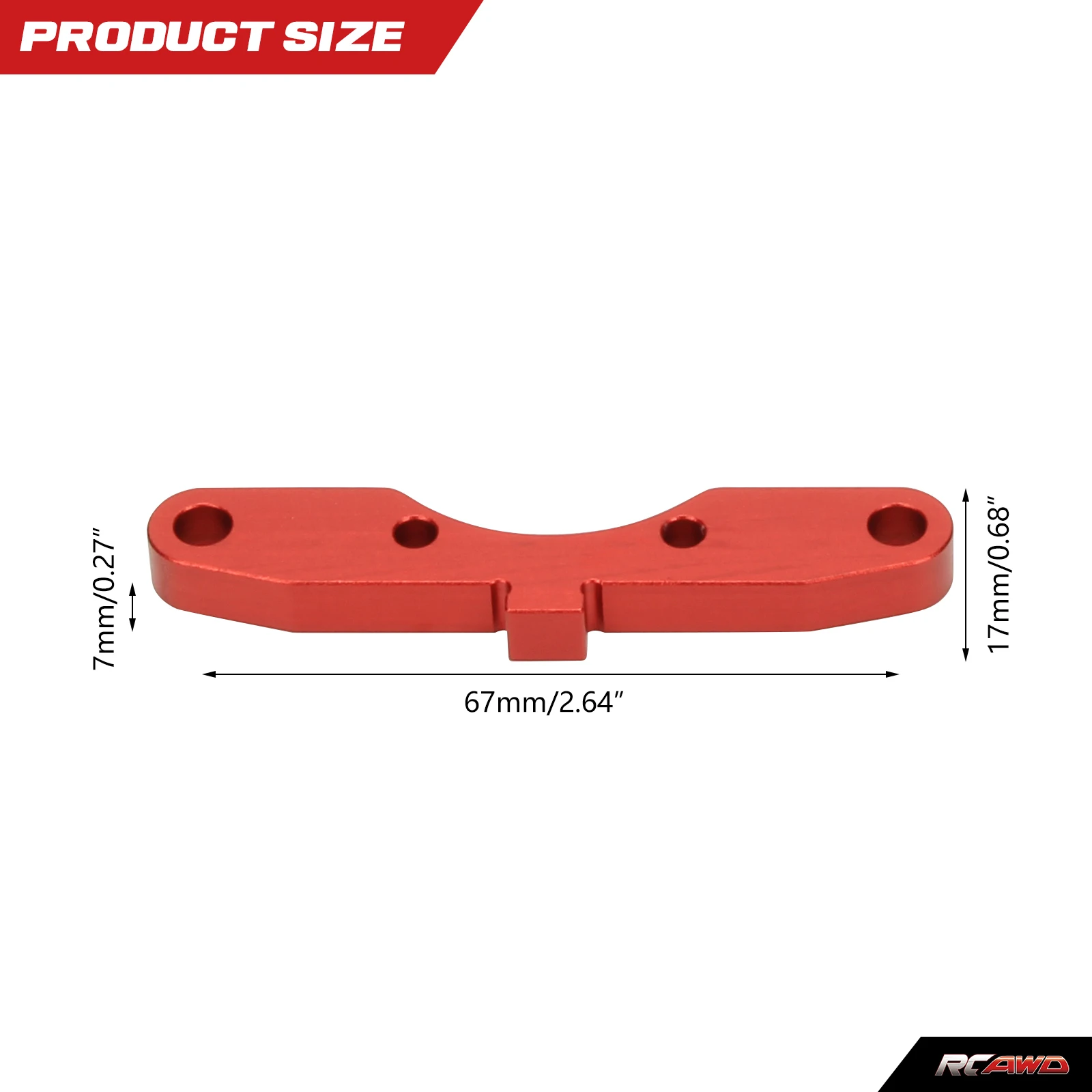 Alloy RF SUSPENSION MOUNT rear lower suspension arm mount hanger for Arrma 1/5 8S BLX Kraton Outcast RTR&EXB Roller upgrade part