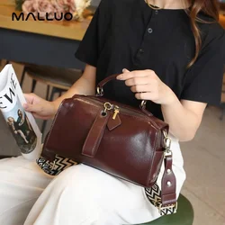 Genuine Leather Solid Color Shoulder Crossbody Bag For Women Luxury Designer Bags Female Messenger Tote Women's Handbag for Lady
