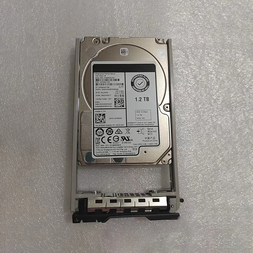 ST1200MM0198 القرص الصلب لخادم HDD 0FR6W6 1.2T SAS 10K 2.5 "12G القرص الصلب