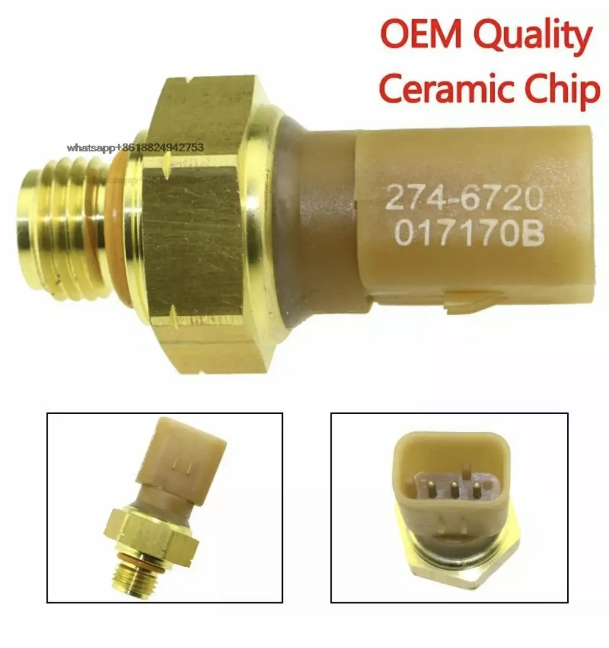 

Pressure Sensor For CAT 238-0118 248-2169 274-6718 274-6719 274-6720 276-6793 320-3060 320-3063 344-7390 344-7392