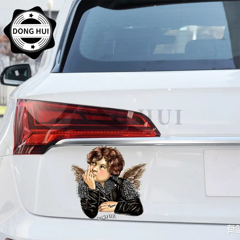 ملصق مزخرف لعربة الأطفال ملصقات Angel Baby ملصقات كيوبيد للدراجات النارية على الطرق الوعرة وخوذة الثلاجة والكمبيوتر المحمول PVC