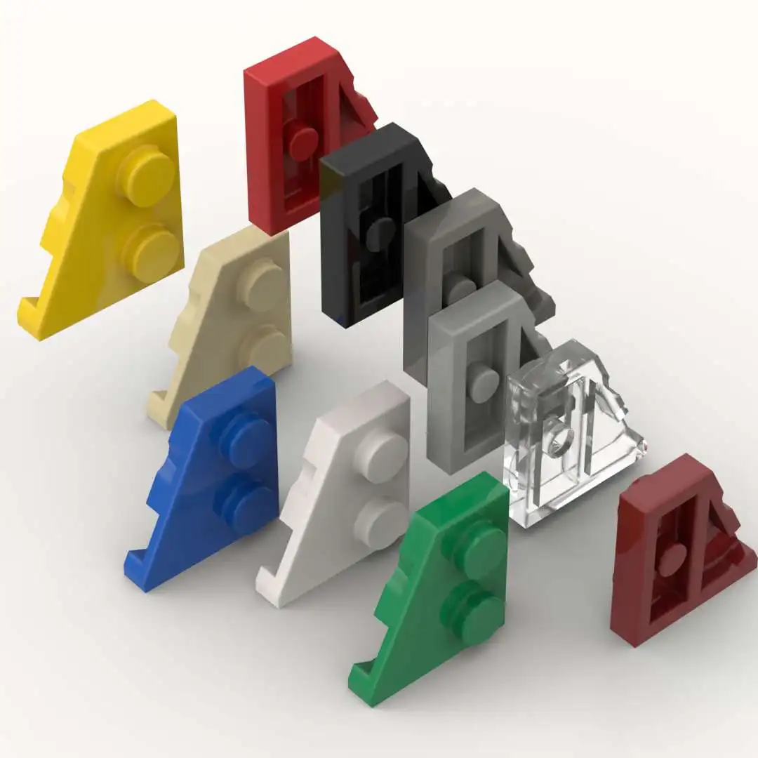 

10 шт. детали пластина 24299 клиновая пластина 2x2 левая доска строительные блоки 100% совместимые DIY кирпичи игрушки