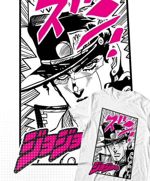 T-shirt for Anime JoJo´s Bizarre Adventure Jotaro Kujo Comic