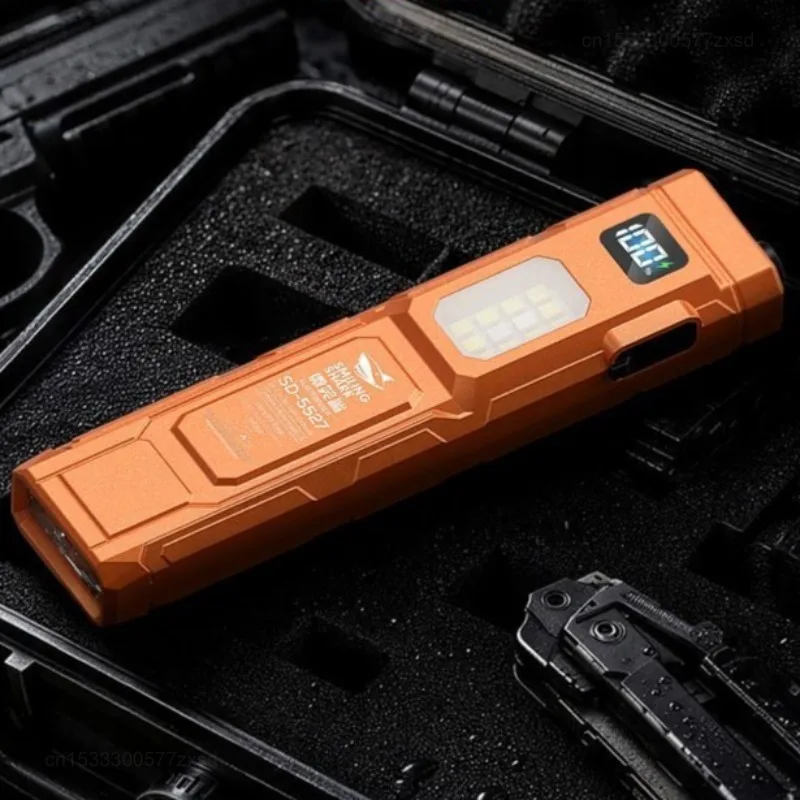 Compact Pocket LED Flashlight Lightweight and Waterproof Portable Work Light for Works Repairing Carry Travel Outdoor Activity