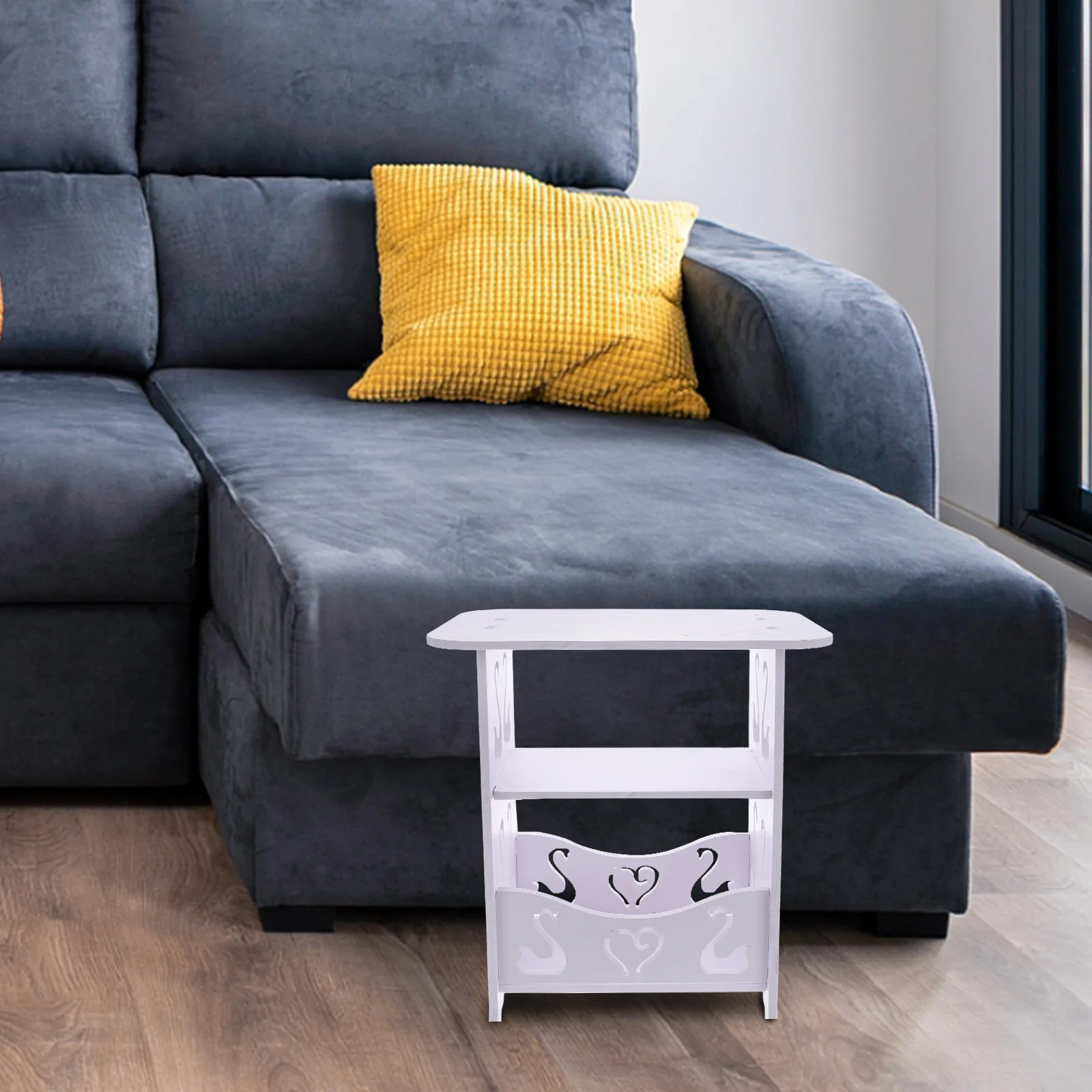 Meja Samping Tempat Tidur Lipat, Furnitur Ruang Kecil, Meja Samping Untuk Dekorasi Kamar Tidur, Nakas, Meja Samping Sofa