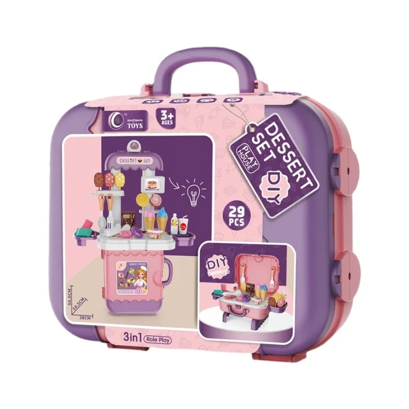 Generic  3 In 1 DIY Doctor Station Play Set With Stethoscope Medical Tools Pretend Play Early Education Toy For Toddlers view 5
