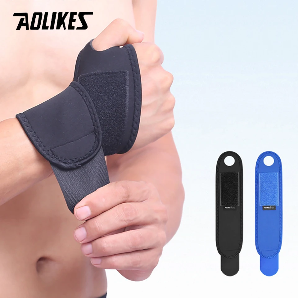 AOLIKES 1PCS Sport Armband Handgelenk Unterstützung Straps Wraps für Radfahren Basketball Gewichtheben Fitness Gym Hand Bands Schutz