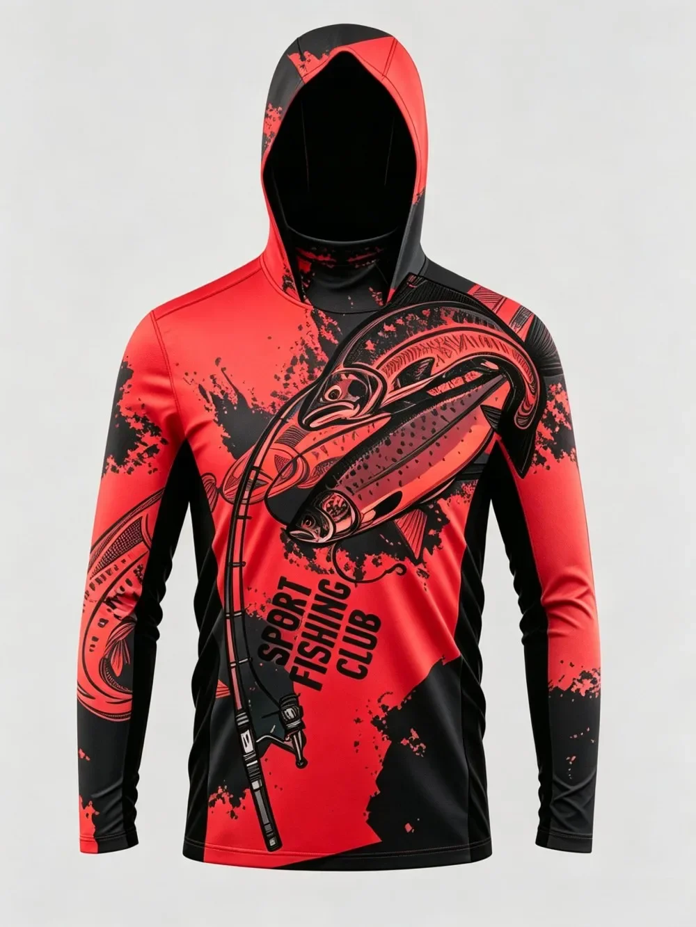 Amerikanisches Herren-Sommer-Angelhemd mit Tarnmuster, Mikroelastisch, Atmungsaktiv, Langarm-T-Shirt, Outdoor-Freizeitoberteil – Detail 7