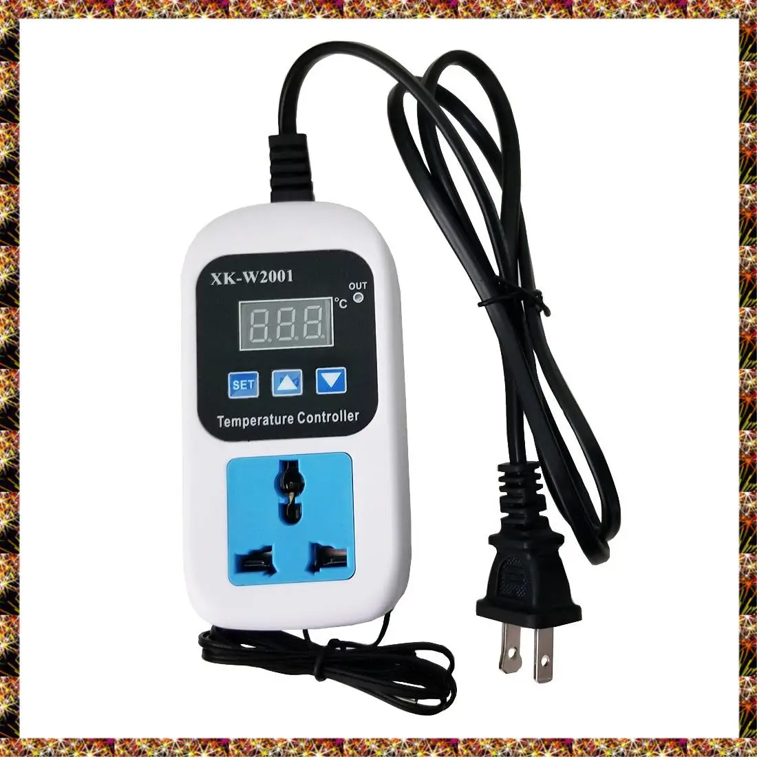 BTCL XK-W2001 controlador de temperatura Digital enchufe AC 110-220V termostato regulador enchufe con Sensor NTC