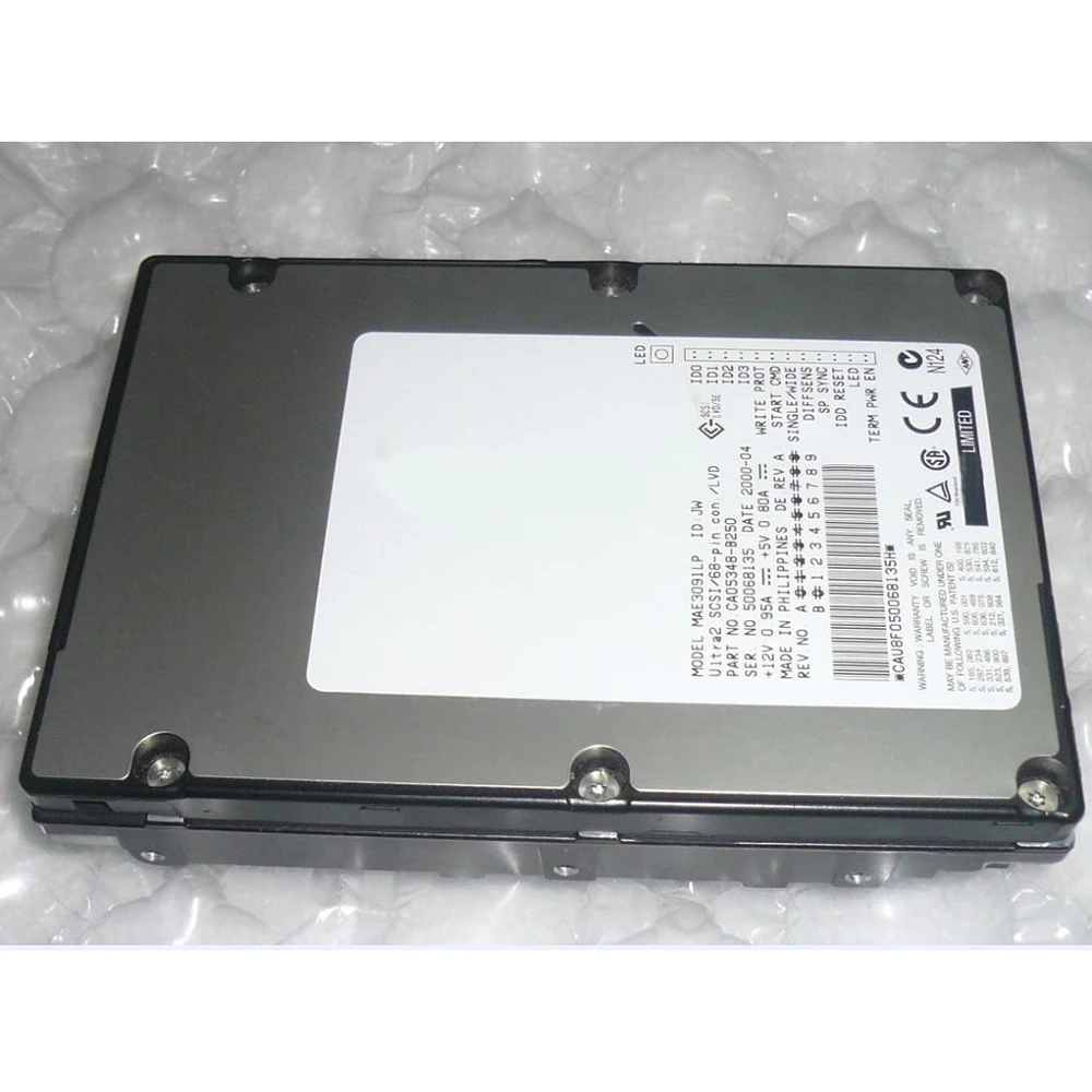 MAE3091LP D4911-60001 9.1GB 68PIN 10K SCSI ฮาร์ดดิสก์สําหรับ Fujitsu อุตสาหกรรมอุปกรณ์การแพทย์ HDD