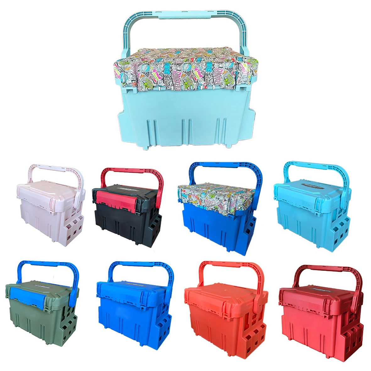 Fischbox 20L/28L Doppelte multifunktionale kleine Fischbox Outdoor-Tackle-Box Zeitlich begrenzter Rabatt Industriequalität Langlebig