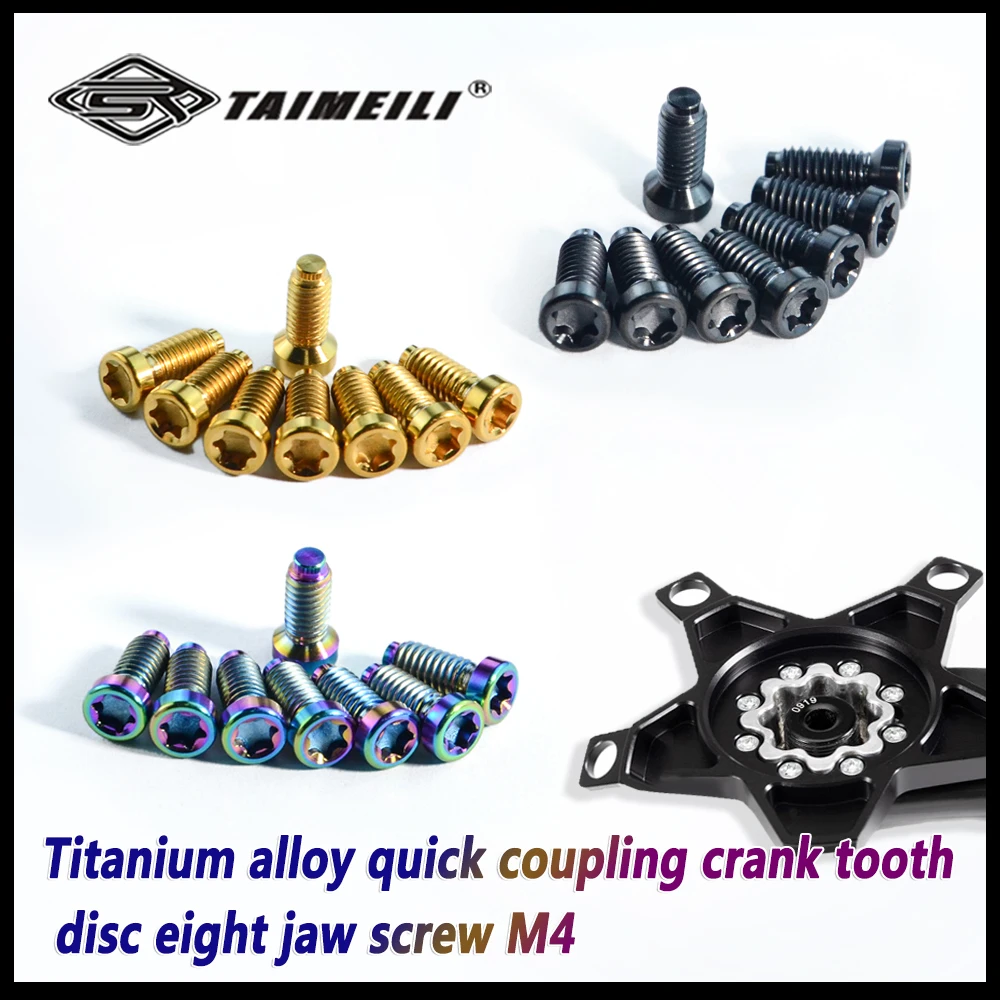 TAIMEILI Titanschraube M4 für SRAM Zahnrad-Scheibe Achtbacken-Schraube M4 – Detail 5