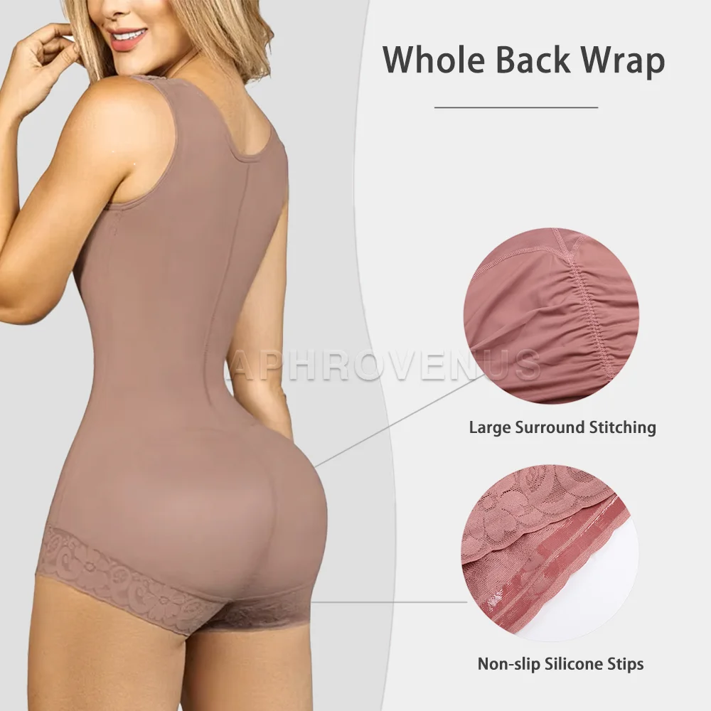 Fajas Shapewear for Women Hook And Eye Closure Breast Support Tummy Control Body Shaper Slimming Sheath Flat Belly