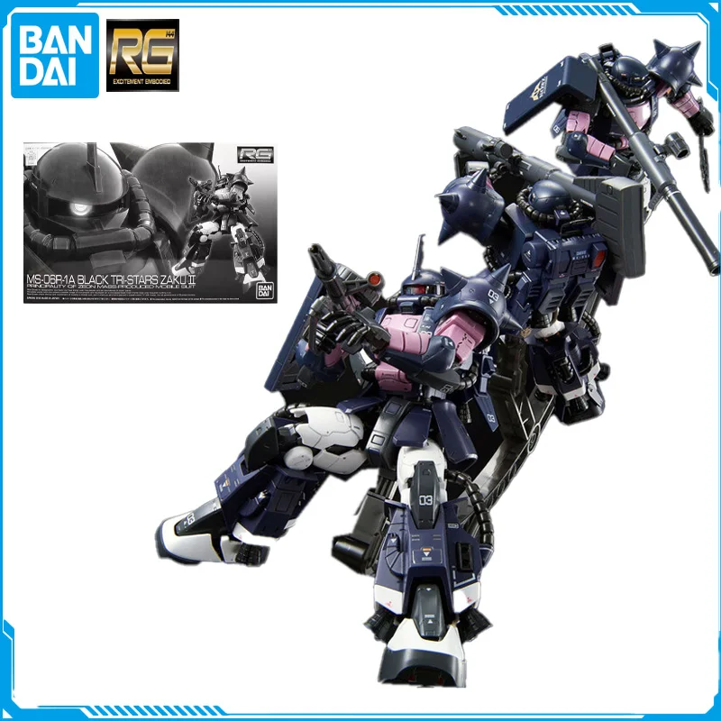 

В наличии Bandai RG 1/144 Gundan Zaku II, высокая мобильность, три самолета, оригинальная аниме-фигурка, модель, игрушка, коллекционная кукла