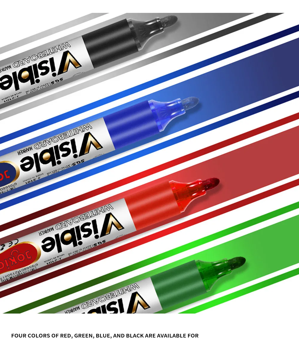 4 Teile/satz Löschbaren Magnetischen Whiteboard Marker Stift Tafel Marker Kreide Glas Keramik Büro Schule Kunst Marker Schreibwaren – Detail 6