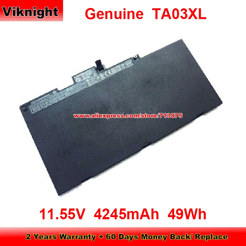 Genuine TA03XL Battery 854047-141 for Hp EliteBook 745 G4 Z2W06EA 755 G4 ZBook 14u G4 840 G4 850 G4-Z2W86ET 11.55V 4245mAh 49Wh