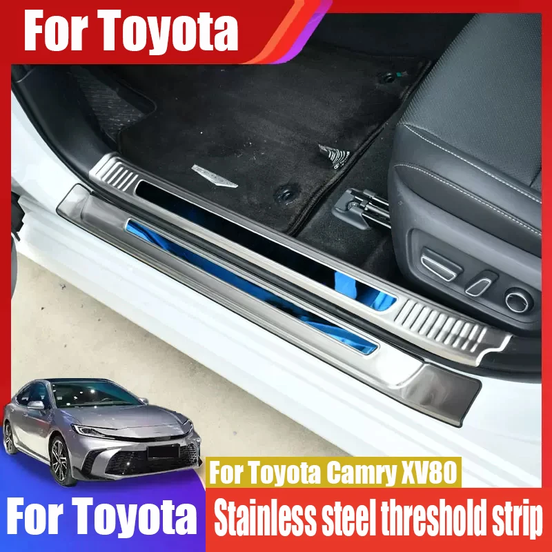 

ABS material for the interior and exterior door sill decorative frame of the car for Toyota Camry XV80 2024