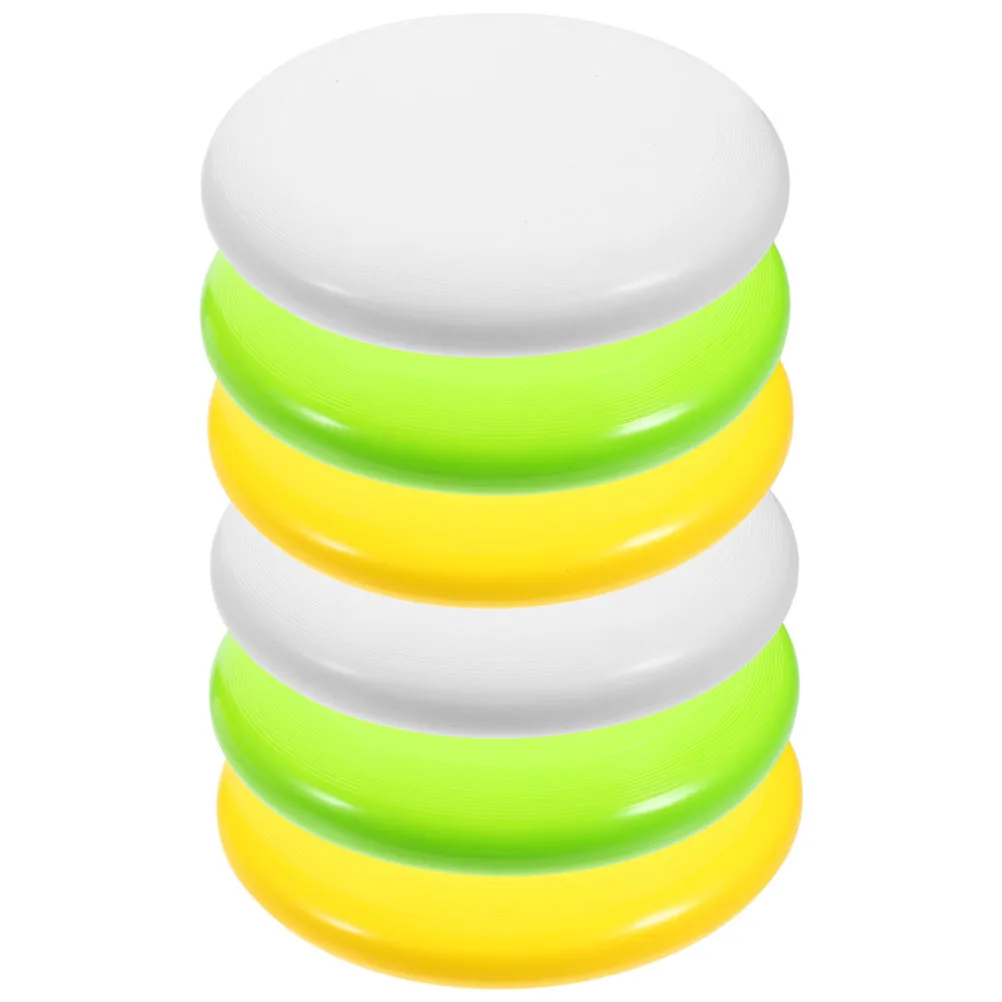 

6pcs Golf Discs White Yellow Green Large Unbranded Softball Training Pitching Control Tool Practice Golf
