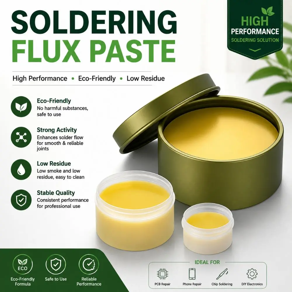 High-Quality No-Clean Soldering Flux Paste Lead-Free 100g/30g/10g Welding Flux Paste Rosin Base Solder Flux Welding Application