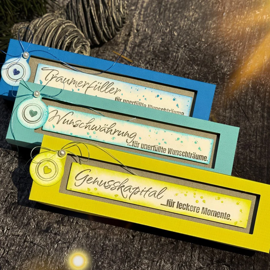 Stempel für Geldgeschenke, transparente Stempel, geeignet für die Herstellung von Weihnachtskarten, Dekorationen und Scrapbooking-Bastelarbeiten