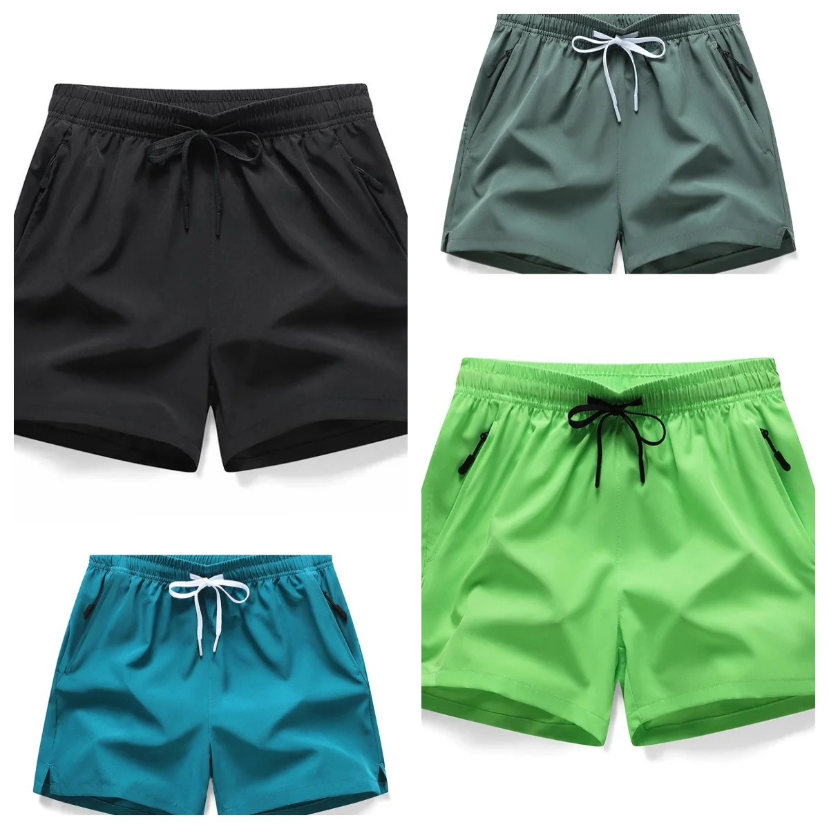 Outdoor-Shorts für Herren, Radfahren, Sport, 3 Minuten, Eisseide, leicht, schnell trocknend, lockere und bequeme, vielseitige Sommer-Shorts