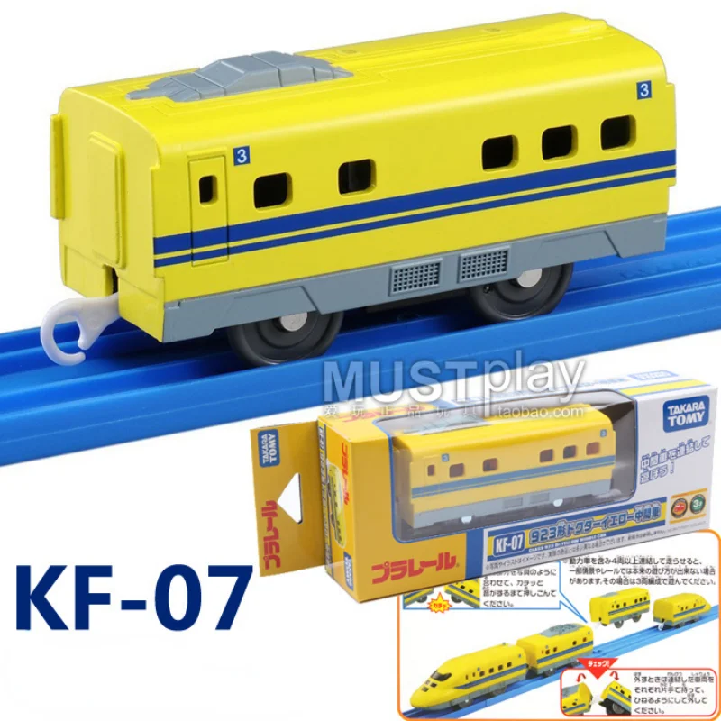 Original TAKARA TOMY Tomica Plarail Shinkansen KF Container Track Electric Railway Car Model Birthday Gift Toys for Children