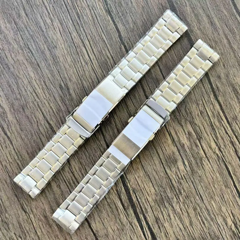 Watch Strap Solid 22mm Width Stainless Steel Watch Bracelet Deployment Clasp Watchband Suitable For Turtle King SRP773/SRPE39