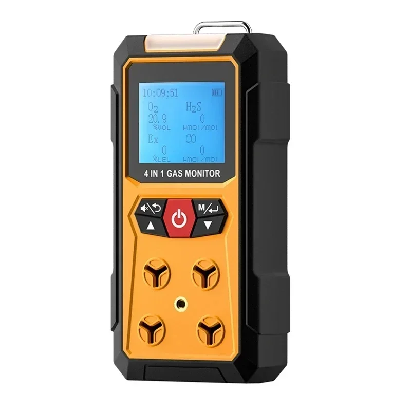 SNDWAY SW-7500A Gas Detector Meter 4 In 1 Oxygen O2 Carbon Monoxide CO H2S Ex Combustible Gas Analyzer Leak Detector