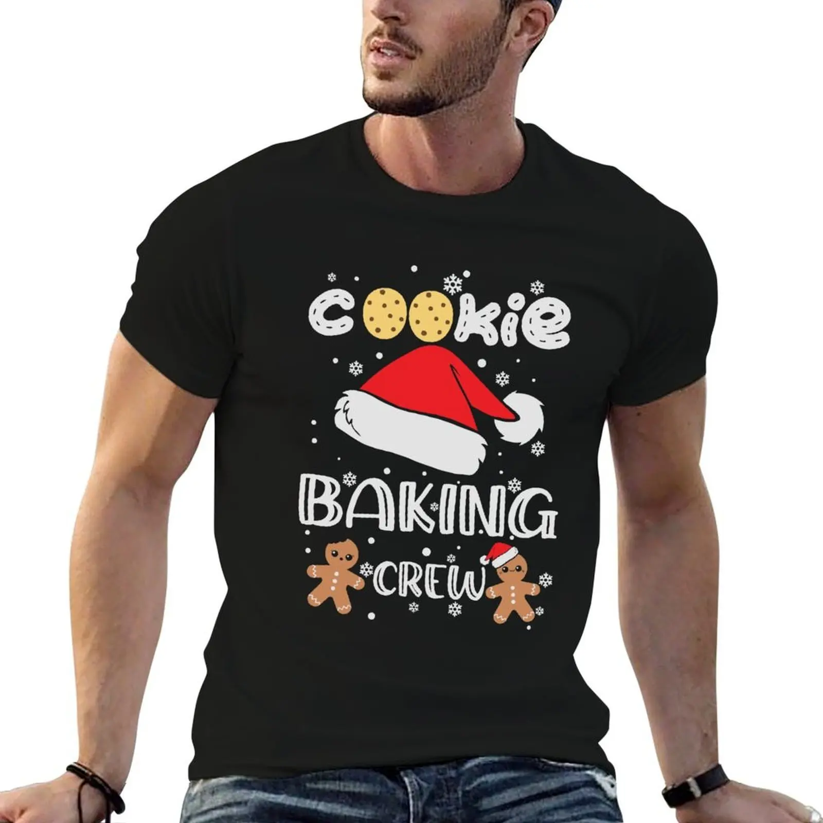 Cookie Baking Crew Matching Family Christmas Gift T-Shirt man t shirts graphic t shirt for man 100 percent cotton T-Shirt