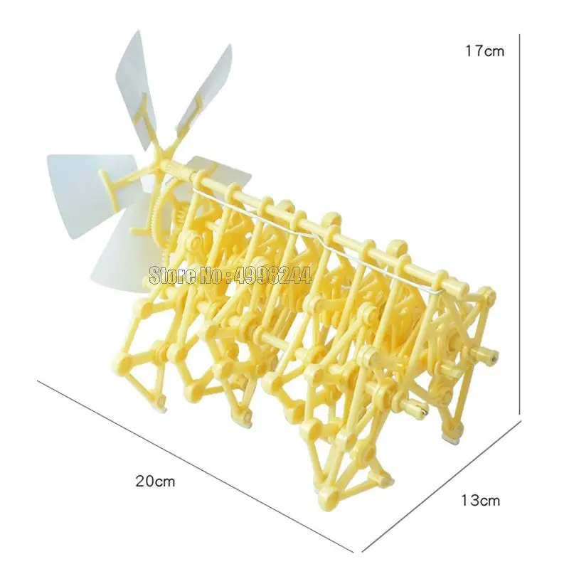 Mini Strandbeest Model Wind Power Beast Diy Educational Toys Handmade Science Experiment Toys  Birthday Gift