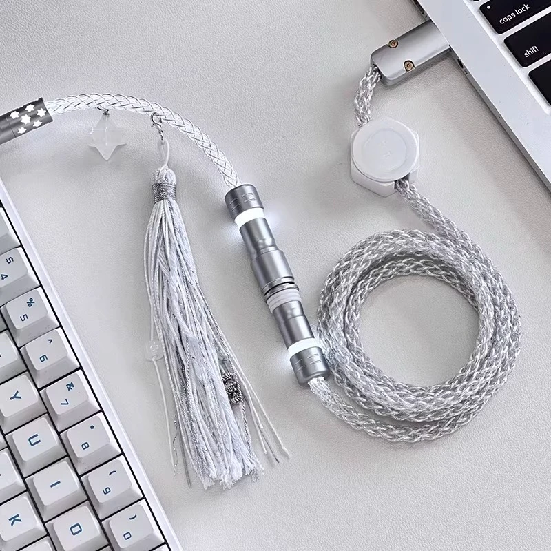 Single Crystal Copper RGB Mechanical Keyboard Cable D19