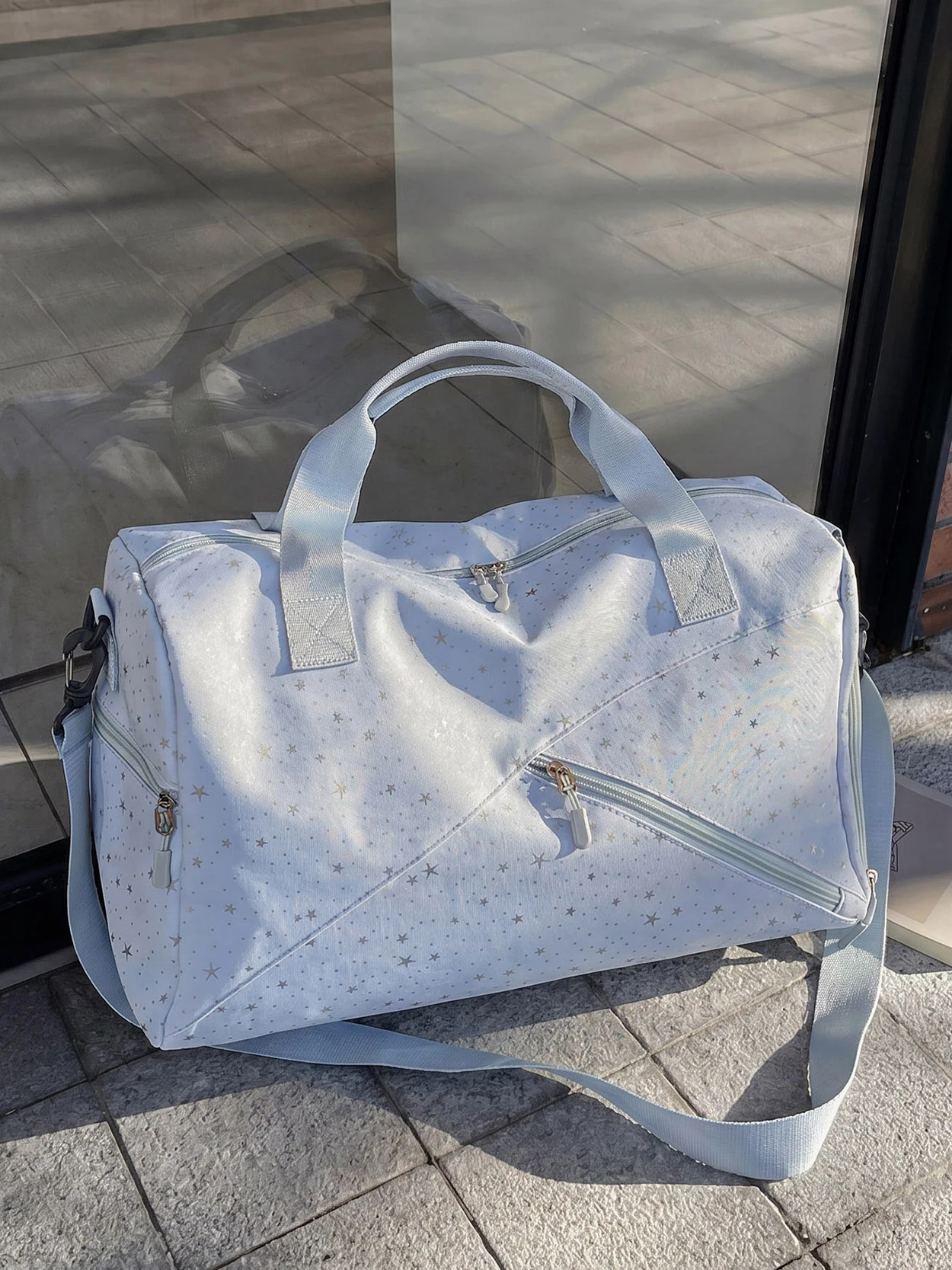 lightweight-expandable-travel-bag-with-independent-shoe-compartment-fashionable-oxford-cloth-handbag-for-short-business-trips