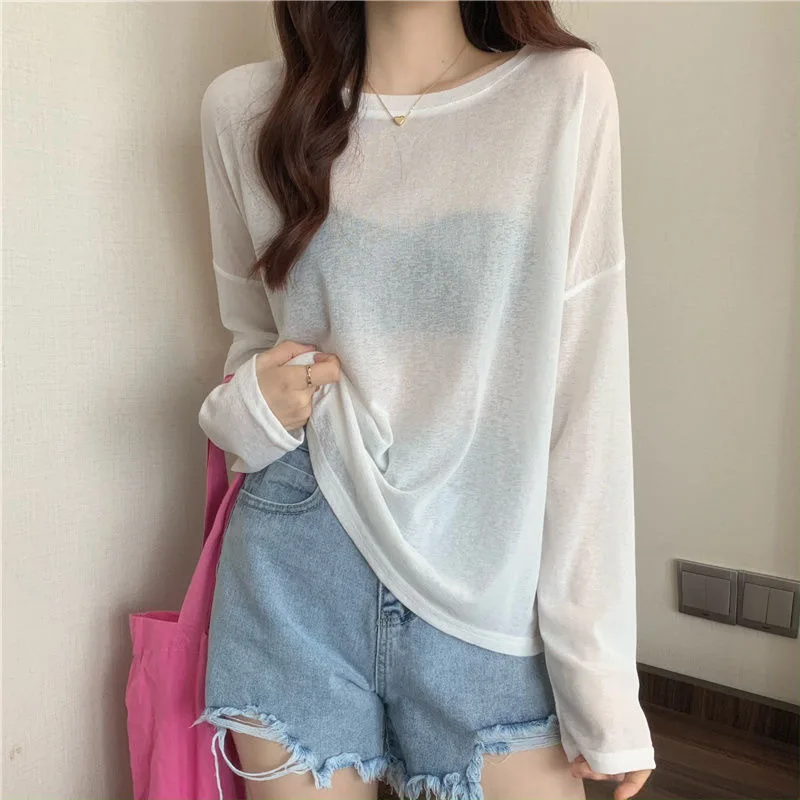women's-casual-loose-long-sleeve-round-neck-t-shirt-sun-protection-comfortable-breathable-base-shirt-korean-style-slim-fit