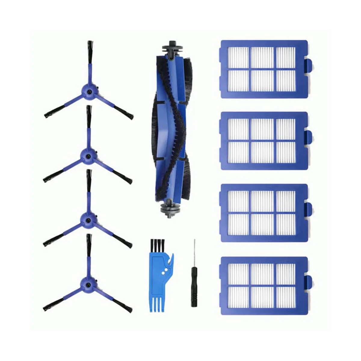 แปรงหลักแปรงด้านข้างแผ่นกรอง HEPA เข้ากันได้กับอุปกรณ์เสริมเครื่องดูดฝุ่น X8