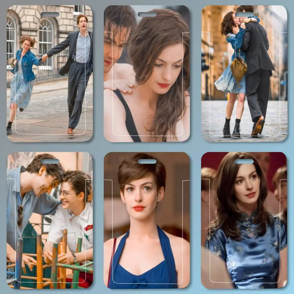 Porta Tarjetas de Identificación con Cordón de la Película Romance One Day y Anne Hathaway, para Mujeres, Hombres, Porta Permisos de Trabajo, Estudiantes, Niños, Porta Tarjetas de Autobús