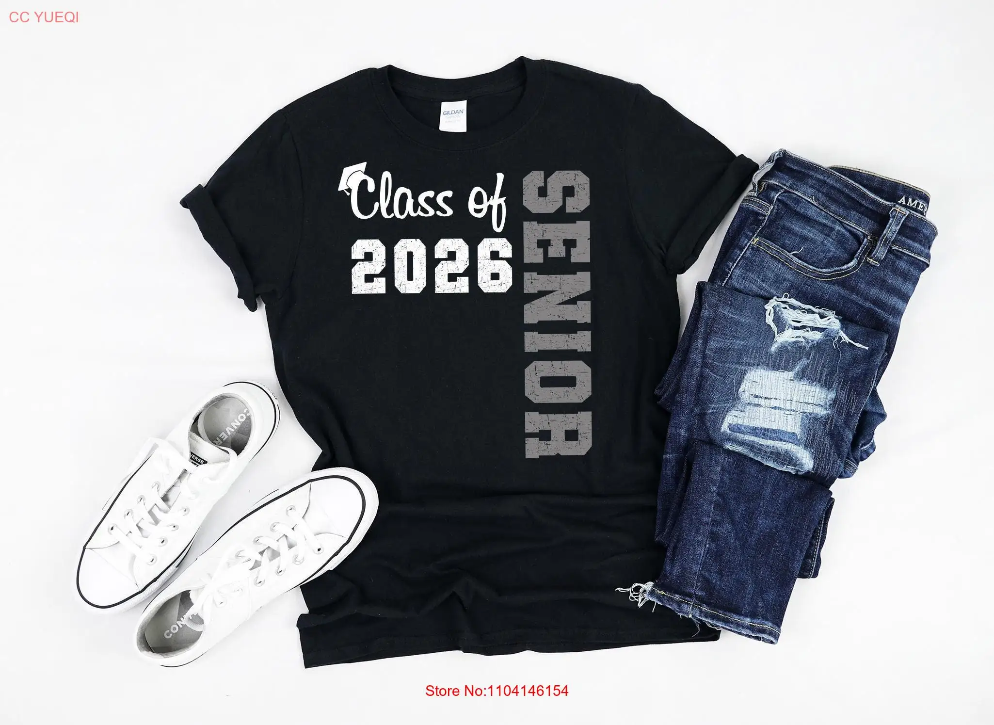 

Class Of 2026 Senior T Shirt College High School Graduate long or short sleeves