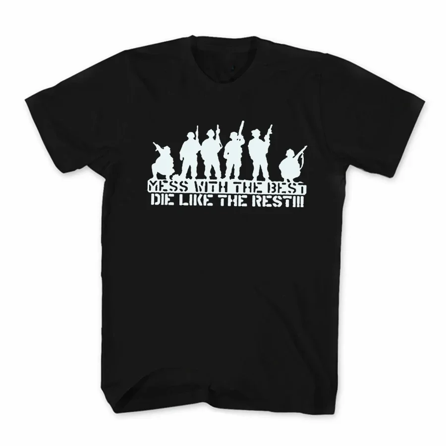 

Mess with The Best, The Like The Rest. Bundeswehr Army T-Shirt. Summer Cotton O-Neck Short Sleeve Mens T Shirt New S-3XL