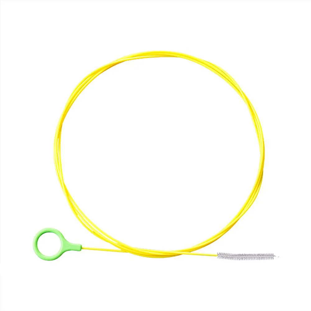 

Cleaning Tools Yellow Dredging Brush Gentle Nylon Wool Package Content Sunroof Drain Hole Car Drain Dredge Cleaning