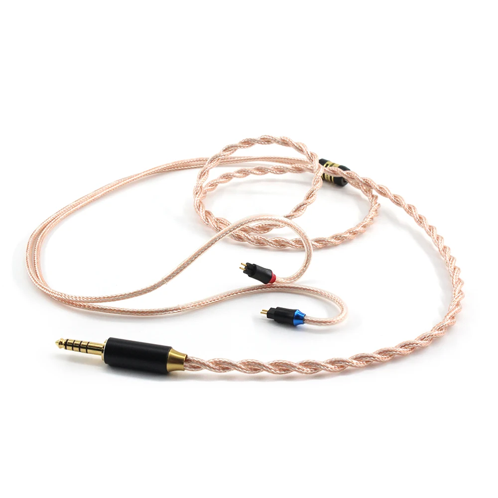 

1.2m HIFI Double Shielded Copper Silver Mixed Cable LITZ Upgrade Headphone Cable For MMCX Or 2PIN 0.78 Cable