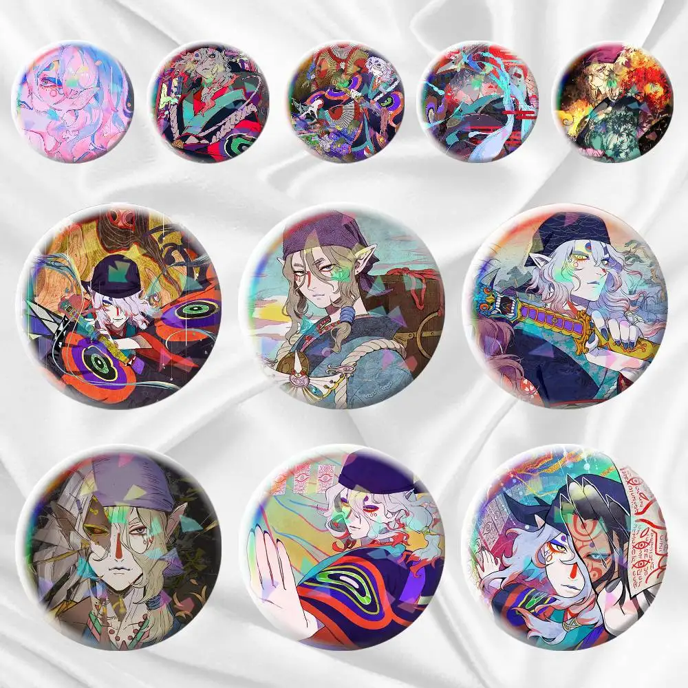 

Mononoke TV Anime 75mm 58mm 44mm 25mm Brooch Backpack Hat Pins Accessories Toys Badge