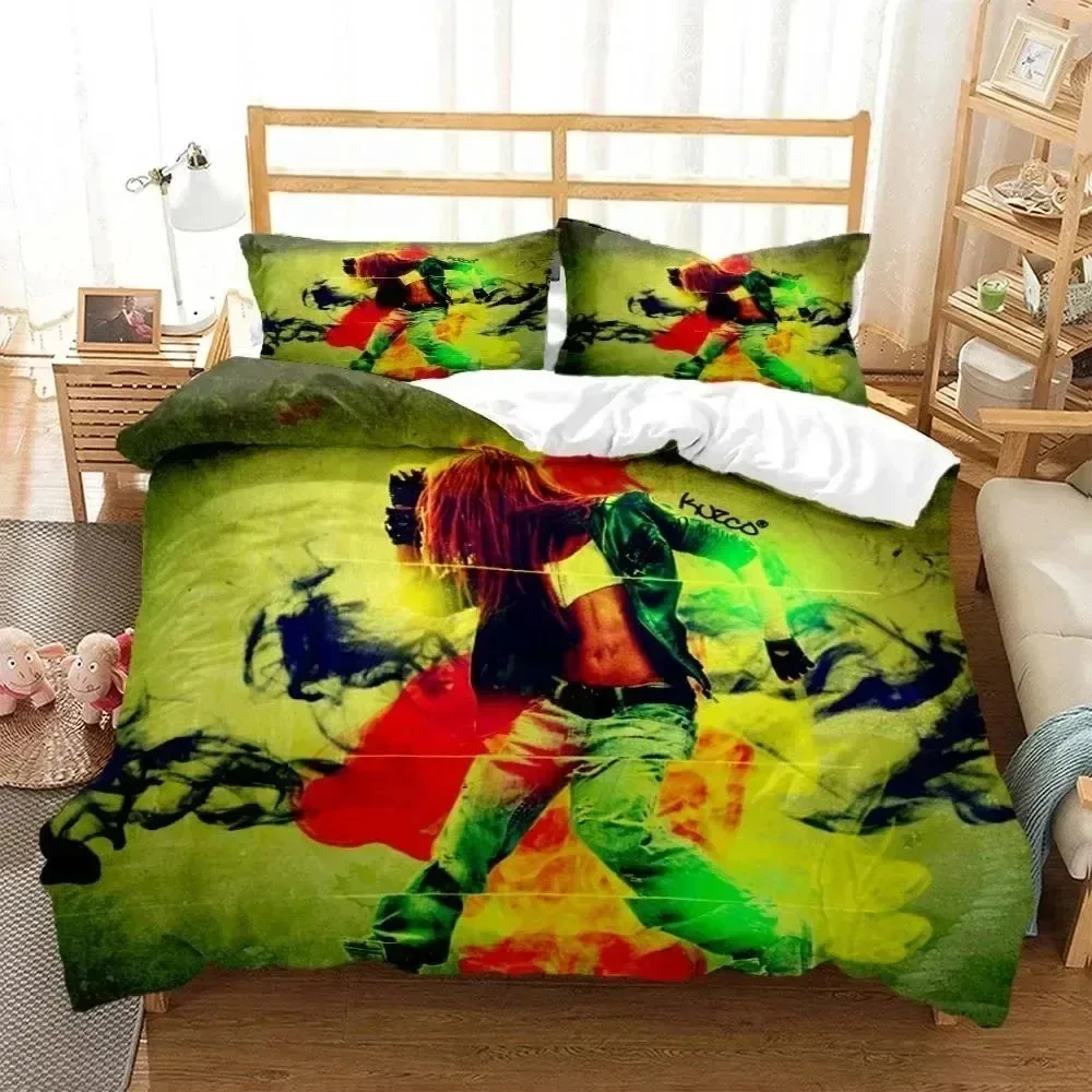 

Hip Hop Rapper Bedding Set Boys Girls Twin Queen Size Duvet Cover Pillowcase Bed Kids Adult Fashion Home Textileextile