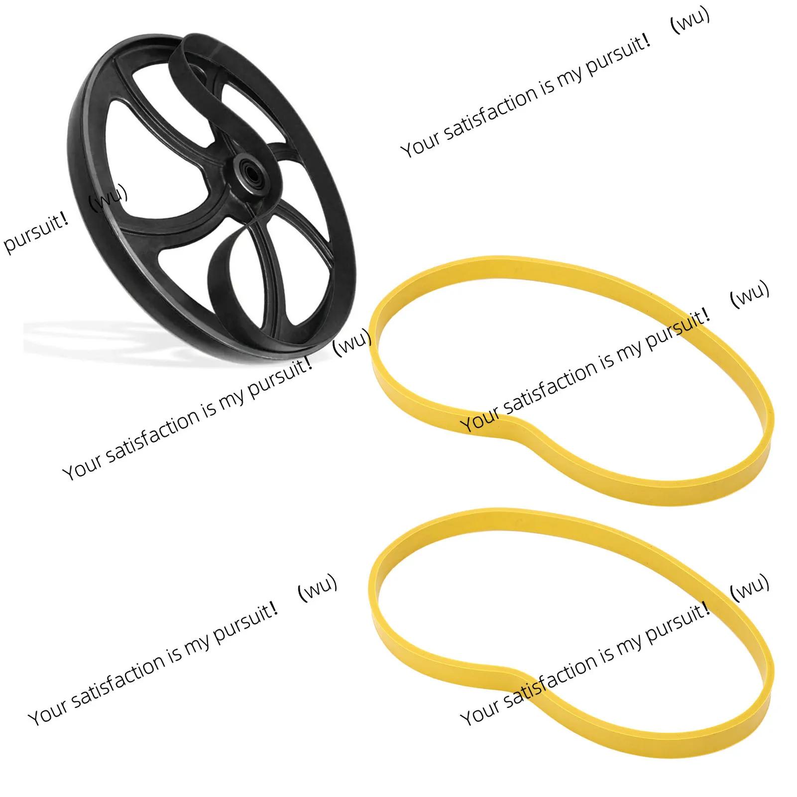 for 8in Bandsaw Wheel Tire Yellow 2Pcs Band Saw Tires Band Saw Tires Woodworking Non Slip Rubber Tire Replacement