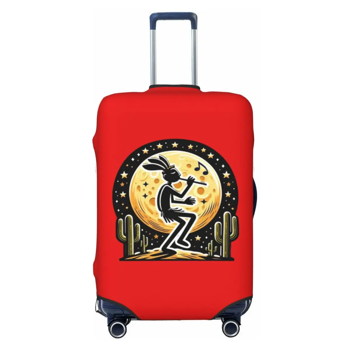 

Custom African Tribal Native American Kokopelli Luggage Cover Elastic Travel Suitcase Protective Covers Suit For 18-32 inch