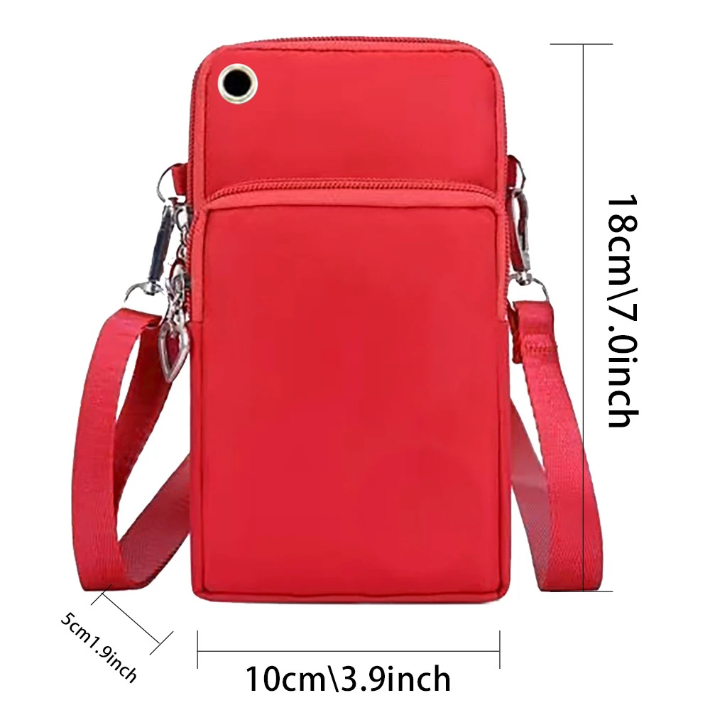 Universal Canvas Waterproof Mobile Phone Bag for Samsung/iPhone/Huawei/HTC/LG/Xiaomi Wallet Case Customized Name Arm Phone Pouch