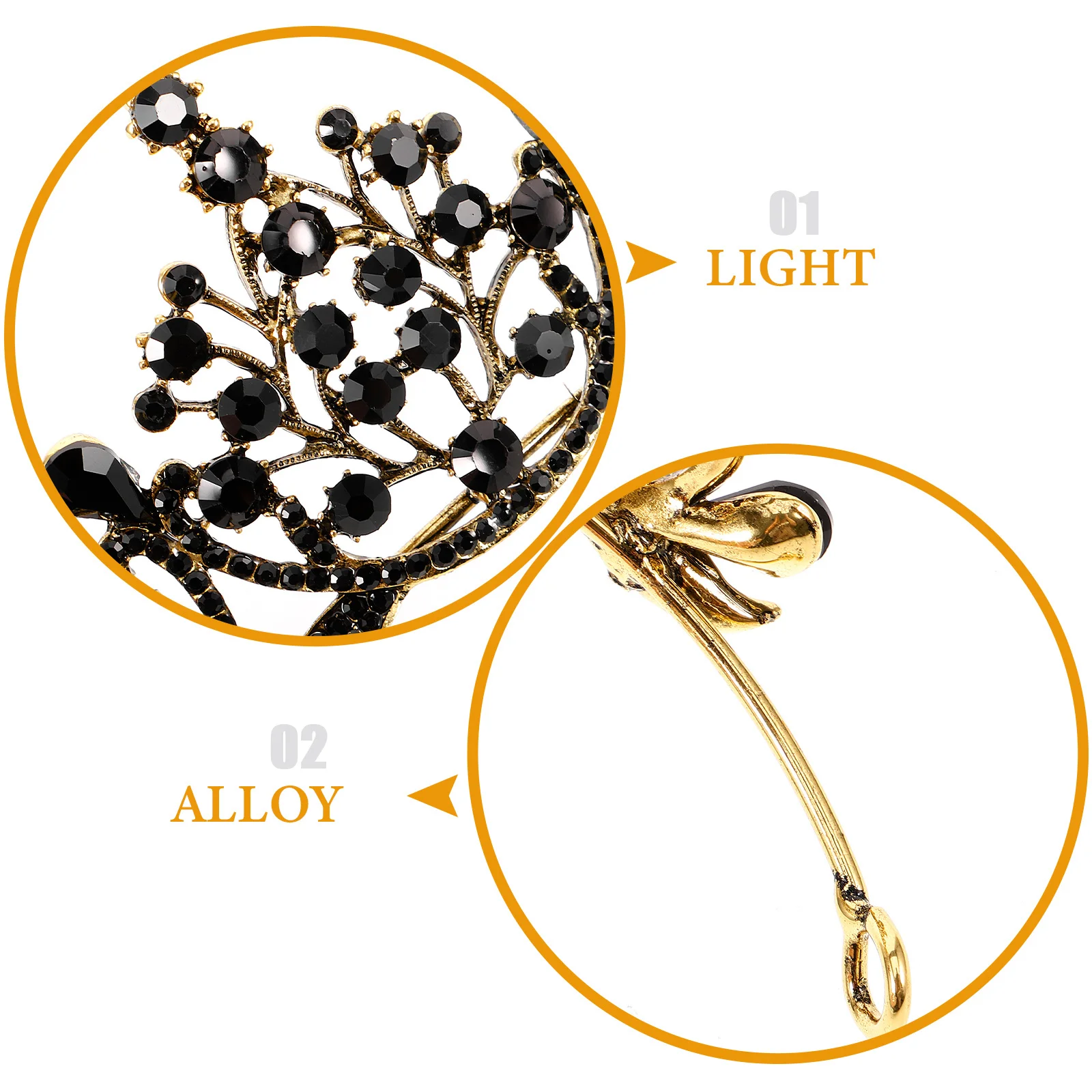 

Vintage Bridal Women Wedding Halloween Headpiece Black Alloy Jeweled Queen Hair Accessory Decor